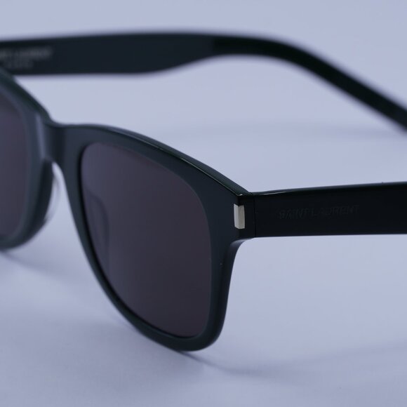 Saint Laurent SL 51 B SLIM 005 Sunglasses Green Square Frame, Black Lenses - Picture 8 of 10